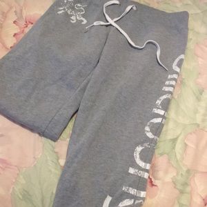 Billabong cropped grey logo sweatpants